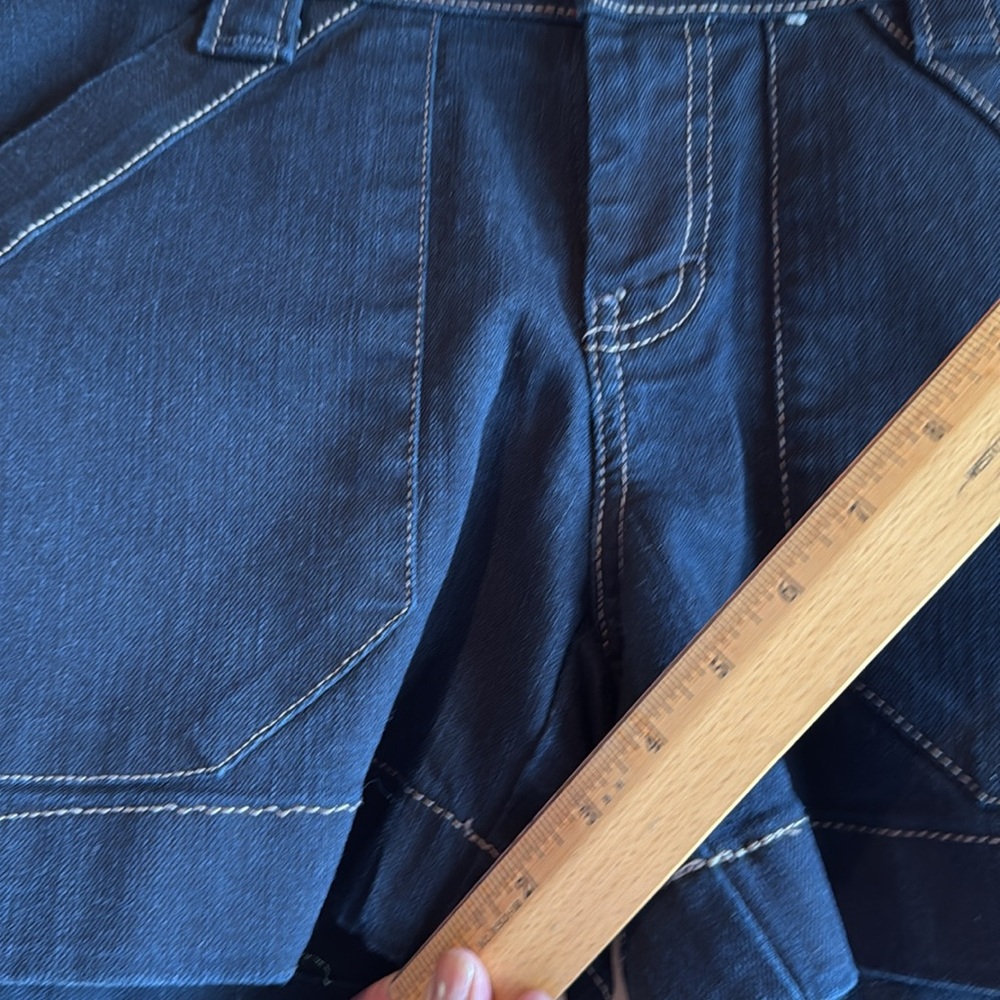 Dickies Women's Blue Denim  Shorts - Picture 9 of 9